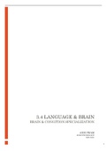 Summary 3.4 Language & Brain - Brain & Cognition specialisation - EUR 2020-2021