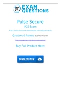 Download Pulse Secure PCS Dumps Free Updates for PCS Exam Questions (2021)