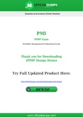 PfMP Dumps - Pass with Latest PMI PfMP Exam Dumps