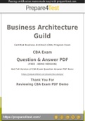 Certified Business Architect Certification - Prepare4test provides CBA Dumps