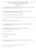 CWV 301 Topic 5 Quiz (Complete Guide)