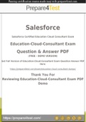 Education Cloud Consultant Certification - Prepare4test provides Education-Cloud-Consultant Dumps