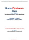Cisco 700-760 Dumps - Confirmed Success In Actual 700-760 Exam Questions