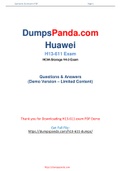 Huawei H13-611 Dumps - Confirmed Success In Actual H13-611 Exam Questions