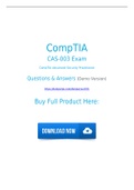 Downlaod Official CompTIA CAS-003 Exam Dumps [2021] Prepare CAS-003 Questions