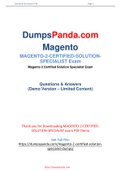 Magento Magento-2-Certified-Solution-Specialist Dumps - Confirmed Success In Actual Magento-2-Certified-Solution-Specialist Exam Questions