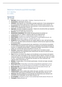Begrippenlijst - Molenmans Praktische Psychofarmacologie - H1 