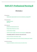 NUR 2571 &sol; NUR2571 Exam 1 &lpar;Latest 2021 &sol; 2022&rpar;&colon; Professional Nursing II &sol; PN 2 - Rasmussen