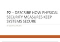 P2 - Describe how physical security measures keep systems secure for Unit 7 - Organisational Systems Security