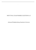 NR507 FINAL EXAM STUDY GUIDE (COVERS 77+ TOPICS)