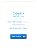 CyberArk CAU302 Dumps and Solutions to Pass CAU302 Exam in First Try