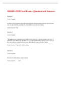 HRMG 4202 Final Exam - Question and Answers &lpar;CORRECT LABELLED&rpar;