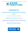 Identity-and-Access-Management-Designer Dumps PDF [2021] 100% Accurate Salesforce Identity-and-Access-Management-Designer Exam Questions