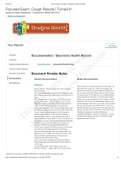 NR 509 -Shadow Health Focused Exam- Cough documentation