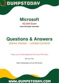 Real AZ-204 Questions in PDF Format