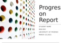 NSG302 Week 5 Report on Progress presentation