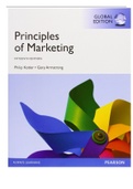 Test bank for Principles of Marketing, 15e (Kotler/Armstrong) new frequently and upcoming exam questions with answers complete test bank 
