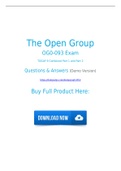 OG0-093 Dumps PDF (2021) 100% Accurate The Open Group OG0-093 Exam Questions