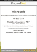 Microsoft Dynamics 365 Certification - Prepare4test provides MB-800 Dumps