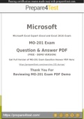 Microsoft Office Specialist Certification - Prepare4test provides MO-201 Dumps