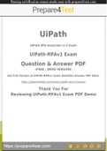 UiPath Certified RPA Associate Certification - Prepare4test provides UiPath-RPAv1 Dumps