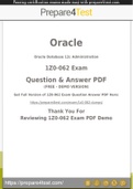Oracle Database 12c Administrator Certified Associate Certification - Prepare4test provides 1Z0-062 Dumps