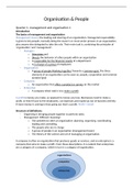 Samenvatting Handbook Organisation and Management, ISBN: 9789001895648  Management and Organization