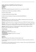 Test Bank for Electronic Health Records and Nursing by Gartee
