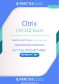 Citrix 1Y0-312 Dumps - The Best Way To Succeed in Your 1Y0-312 Exam