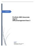 Portfolio HBO Associate degree Officemanagement fase 2 afgerond inclusief beoordeling