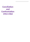 Conciliation and confrontation 1953-1964 revision powerpoint