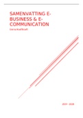 Samenvatting E-Business & E-Communication IOR2