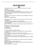 2019 HESI EXIT V1 &vert; LATEST SOLUTION 