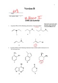 ASU Chem 233 Exam 2 