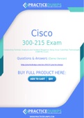Cisco 300-215 Dumps - The Best Way To Succeed in Your 300-215 Exam