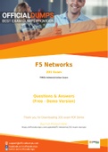 201 Exam Questions - Verified F5 Networks 201 Dumps 2021