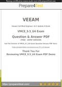 Veeam Certified Engineer Certification - Prepare4test provides VMCE_9.5_U4 Dumps