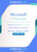 Microsoft 77-731 Dumps - The Best Way To Succeed in Your 77-731 Exam