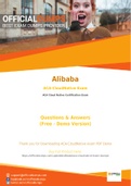 ACA-CloudNative Exam Questions - Verified Alibaba ACA-CloudNative Dumps 2021
