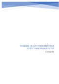 Shadow Health Focused Exam Chest Pain Brian Foster &lpar;Complete&rpar;