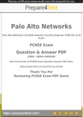 Paloalto Networks Certified Network Security Engineer Certification - Prepare4test provides PCNSE Dumps