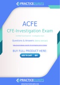 ACFE CFE-Investigation Dumps - The Best Way To Succeed in Your CFE-Investigation Exam