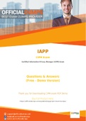 CIPM Exam Questions - Verified IAPP CIPM Dumps 2021