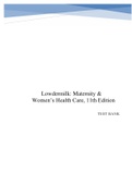 Lowdermilk&colon; Maternity & Women&rsquo;s Health Care&comma; 11th Edition Test Bank