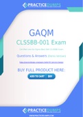 GAQM CLSSBB-001 Dumps - The Best Way To Succeed in Your CLSSBB-001 Exam