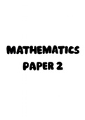Grade 12 Mathematics Paper 2 Notes