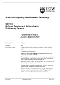 University of Wollongong CSIT 314 CSIT314-2020 Software Development Methodologies