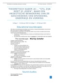 Samenvatting  Geschiedenis Van Opvoeding, Onderwijs En Vorming Deel 2 (P0L07a)