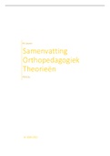 Samenvatting Orthopedagogiek: Theorieën  (P0U13a)