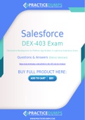 Salesforce DEX-403 Dumps - The Best Way To Succeed in Your DEX-403 Exam